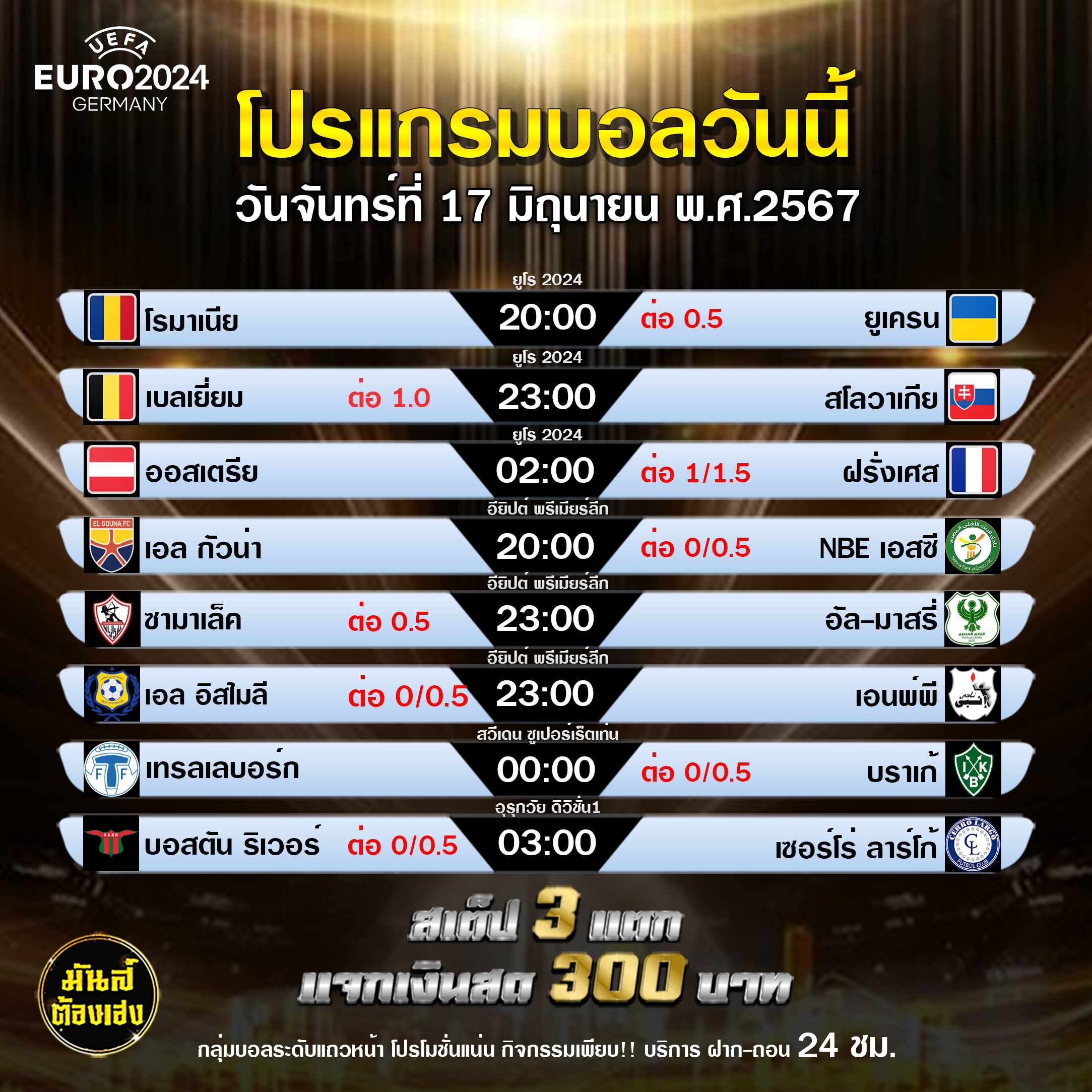 กิจกรรมทายสเต็ป 3 แตกแจก 300 บาท