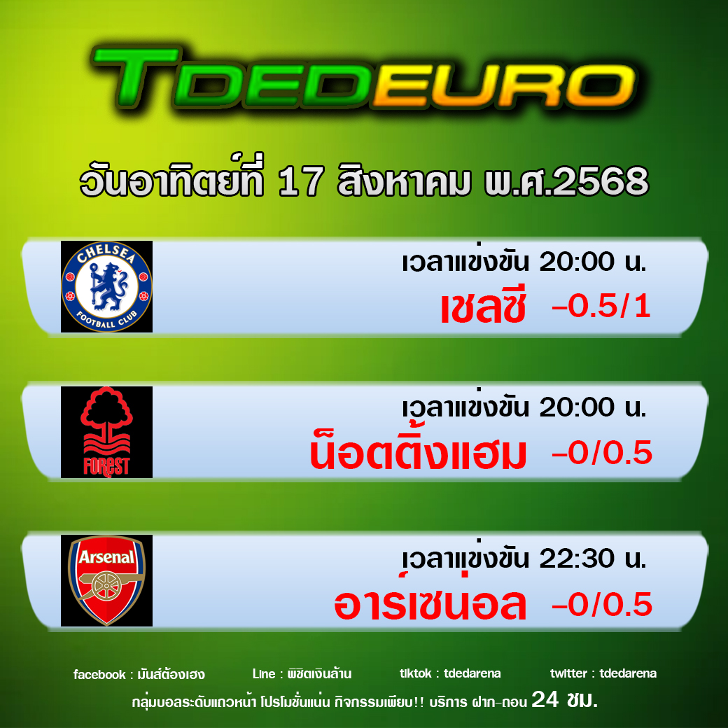 TDEDEURO : ทีเด็ดบอลชุด ทีเด็ดสเต็ปเทพ