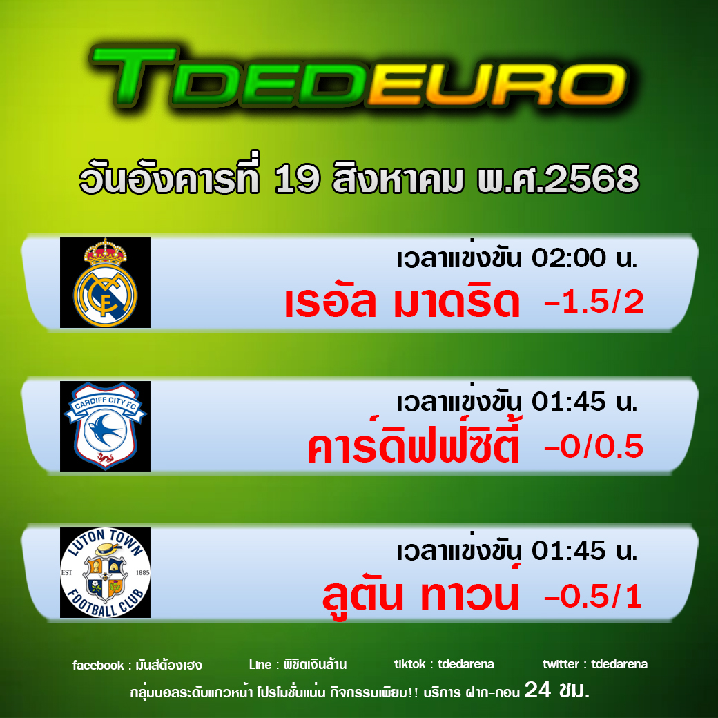 TDEDEURO : ทีเด็ดบอลชุด ทีเด็ดสเต็ปเทพ