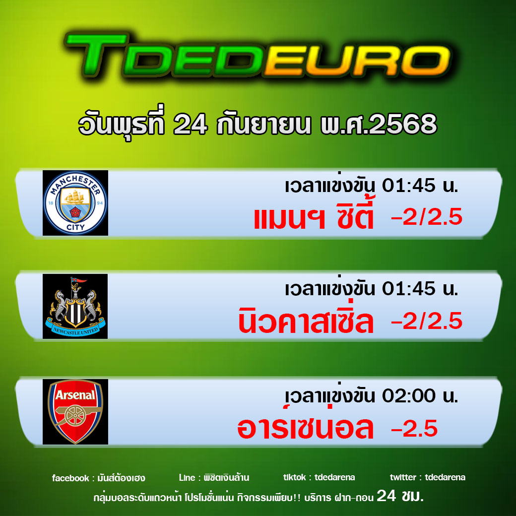 TDEDEURO : ทีเด็ดบอลชุด ทีเด็ดสเต็ปเทพ