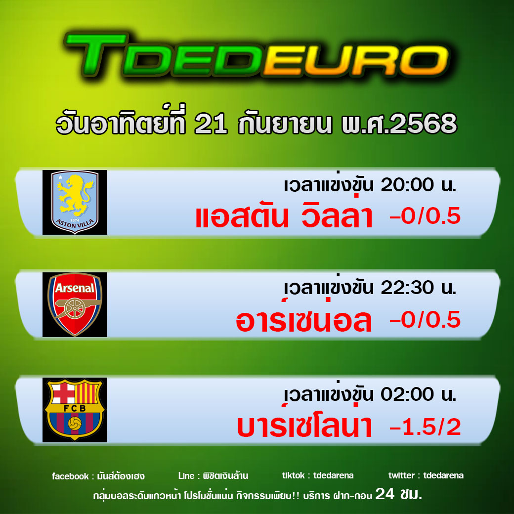 TDEDEURO : ทีเด็ดบอลชุด ทีเด็ดสเต็ปเทพ