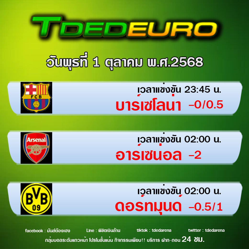 TDEDEURO : ทีเด็ดบอลชุด ทีเด็ดสเต็ปเทพ